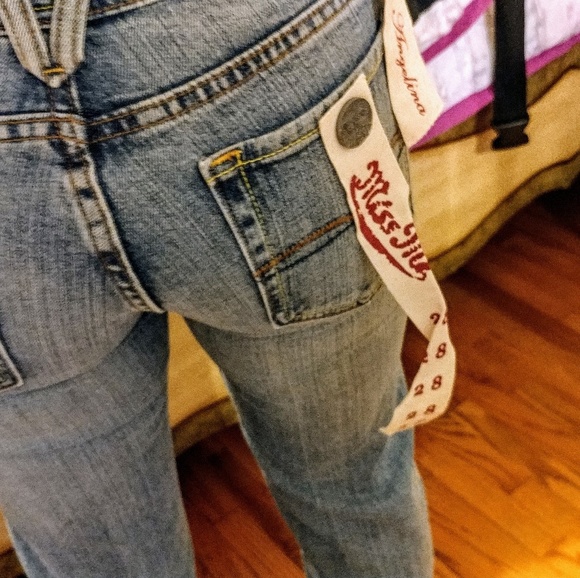 🆕 dead stock Miss Me Jeans  26 Skinny Boot cut Peacock - Picture 8 of 8